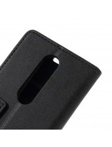 JollyFX Plånboksläderfodral till Nokia X6 (2018) - Svart