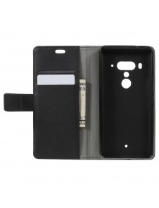 JollyFX Plånboksläderfodral till HTC U12 Plus - Svart