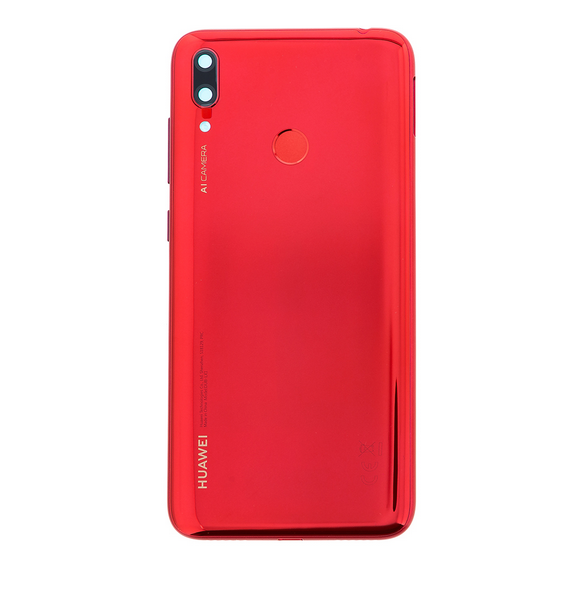 Huawei Y7 2019 Batterilucka - Röd (Service Pack)