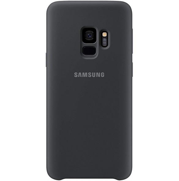 Samsung EF-PG960TBEGWW Silikon täcka grått för G960 Galaxy S9 - Svart