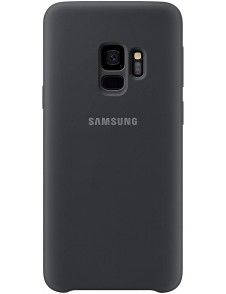 Samsung EF-PG960TBEGWW Silikon täcka grått för G960 Galaxy S9 - Svart