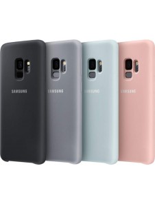 Samsung EF-PG960TBEGWW Silikon täcka grått för G960 Galaxy S9 - Svart
