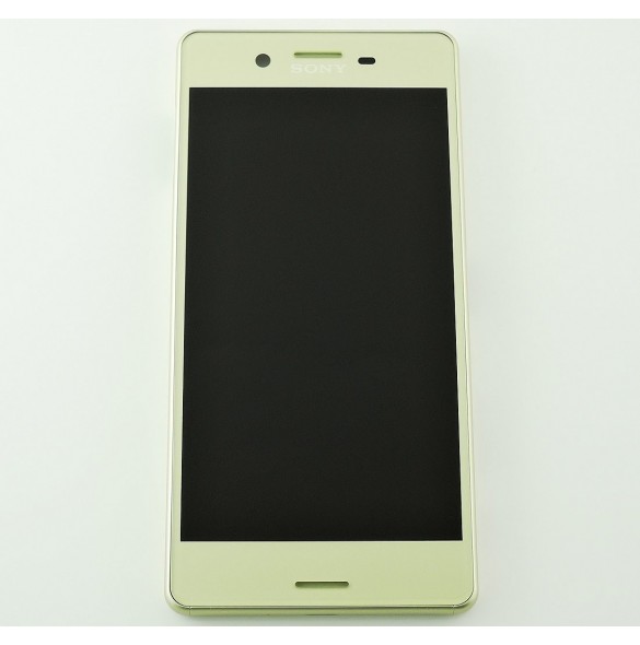 LCD-display + Touch Unit + Framsida Sony Xperia X F5121 - Lime