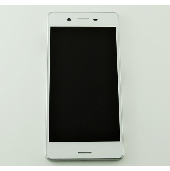 LCD-display + Touch Unit + Framsida Sony Xperia X F5121 - Vit