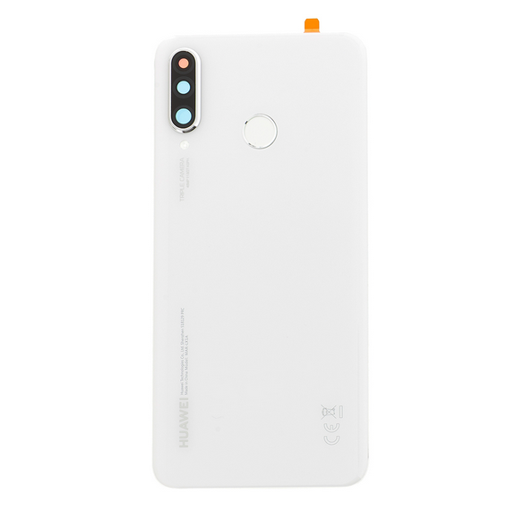 Huawei P30 Lite Batterilucka - Pearl vit (Service Pack)