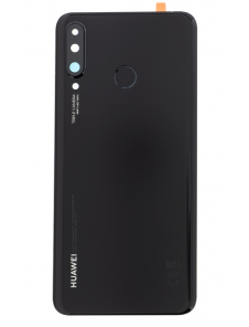 Huawei P30 Lite Bak Skal - Midnight svart (Service Pack)