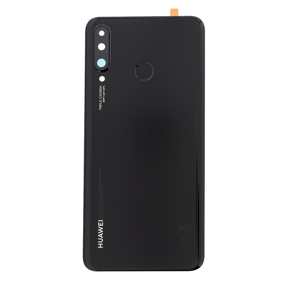 Huawei P30 Lite Bak Skal - Midnight svart (Service Pack)