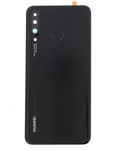 Huawei P30 Lite Bak Skal - Midnight svart (Service Pack)