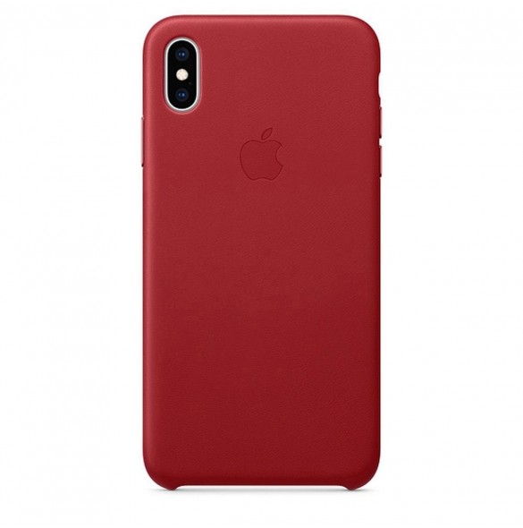Apple MRWQ2ZM/A Läder Skyddande till iPhone XS Max - Röd