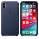 Apple MRWU2ZM/A Läder Skyddande till iPhone XS Max - Midnight Blue