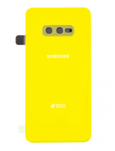 Samsung Galaxy S10e G970 Batterilucka - Kanariegul (servicedel)