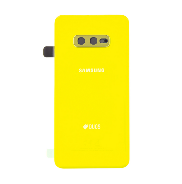 Samsung Galaxy S10e G970 Batterilucka - Kanariegul (servicedel)