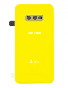 Samsung Galaxy S10e G970 Batterilucka - Kanariegul (servicedel)