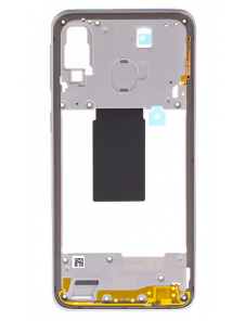 Samsung Galaxy A40 Mellanhölje - Vit (Service Pack)