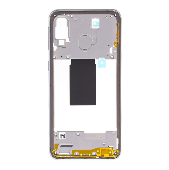 Samsung Galaxy A40 Mellanhölje - Vit (Service Pack)