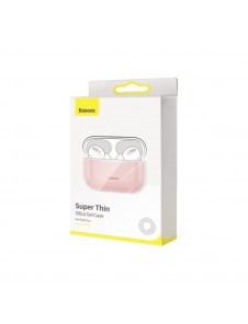 Baseus Silica Gel Case Protector för Apple Airpods Pro - Rosa Grey