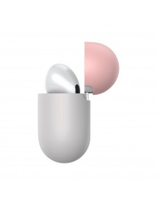 Baseus Silica Gel Case Protector för Apple Airpods Pro - Rosa Grey