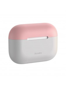 Baseus Silica Gel Case Protector för Apple Airpods Pro - Rosa Grey