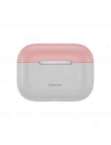 Baseus Silica Gel Case Protector för Apple Airpods Pro - Rosa Grey
