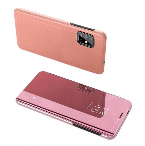 JollyFX Clear View Fodral till Samsung Galaxy A71 - Rosa