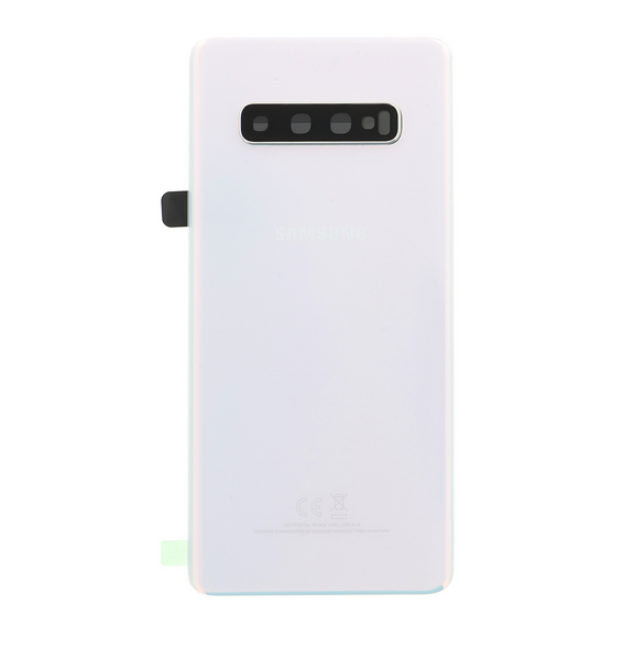 Samsung Galaxy S10 Plus Batterilucka - Vit (Service Pack)