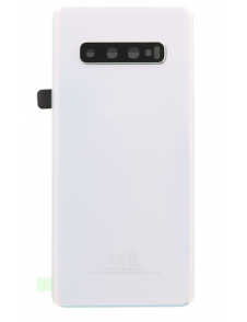 Samsung Galaxy S10 Plus Batterilucka - Vit (Service Pack)