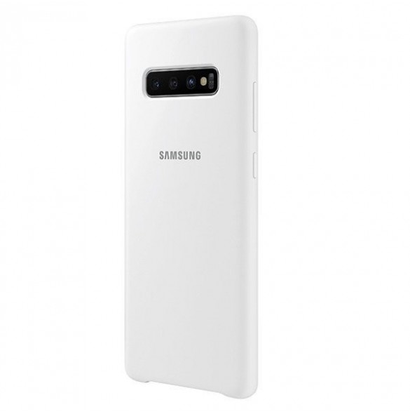 Samsung EF-PG975TWEGWW Silikon Skal till Samsung Galaxy S10 Plus - Vit