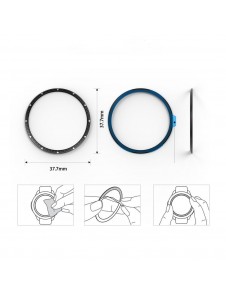 Ringke RGSG0057 Bezel Styling fodral kuvertring Samsung Galaxy Watch 46mm / Gear S3 Gear S3 Classic - Silver