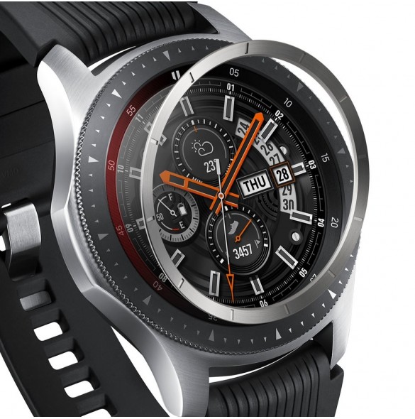 Ringke RGSG0057 Bezel Styling fodral kuvertring Samsung Galaxy Watch 46mm / Gear S3 Gear S3 Classic - Silver
