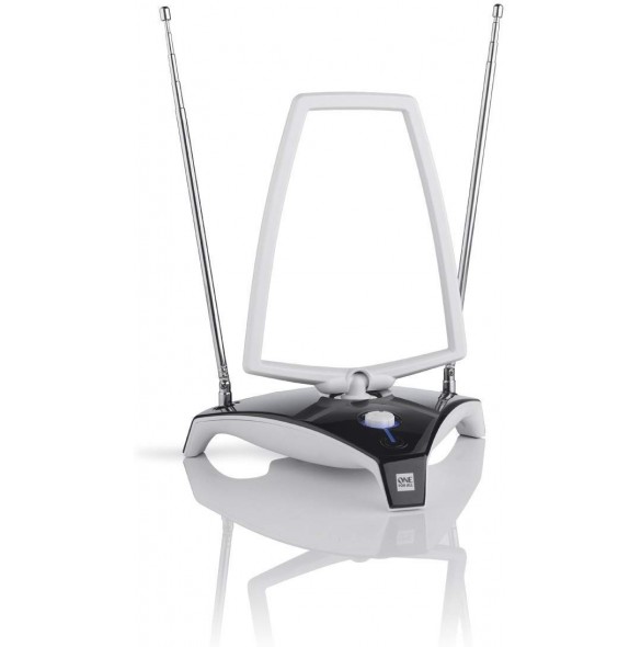 One For All SV 9360 HDTV Indoor Digital Antenna - Suitable for DVB-T & DVB-T2 - Full HD Ready - Vit / Svart