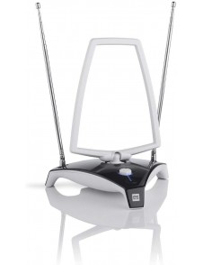 One For All SV 9360 HDTV Indoor Digital Antenna - Suitable for DVB-T & DVB-T2 - Full HD Ready - Vit / Svart