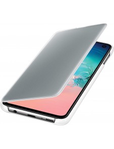 Samsung EF-ZG975CWEGWW Clear View Stående Cover med Intelligent Display för Samsung Galaxy S10 Plus - Vit