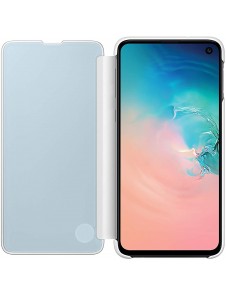 Samsung EF-ZG975CWEGWW Clear View Stående Cover med Intelligent Display för Samsung Galaxy S10 Plus - Vit