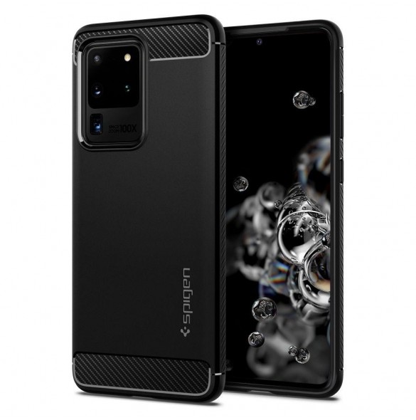 Spigen Rugged Armor Samsung Galaxy S20 Ultra - Matt svart