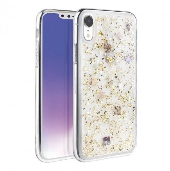UNIQ Lumines Klart skyddsfodral för iPhone XR - Guld