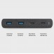 USB-C 1 PD-utgång:
5 V / 3 A, 9 V / 3 A, 12 V / 3 A, 15 V / 3 A, 20 V / 3 A 60W Max. (PD3,0 + QC3,0)