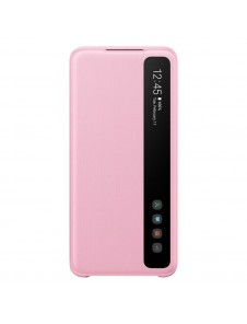 Samsung Clear View Cover med intelligent skärm för Samsung Galaxy S20 - Rosa (EF-ZG980CPEGEU)