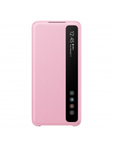 Samsung Clear View Cover med intelligent skärm för Samsung Galaxy S20 - Rosa (EF-ZG980CPEGEU)
