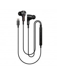 Pioneer Rayz Lightning-Powered Noise Cancelling Earphones with Smart Button and Companion App - Onyx