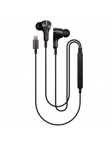 Pioneer Rayz Lightning-Powered Noise Cancelling Earphones with Smart Button and Companion App - Onyx