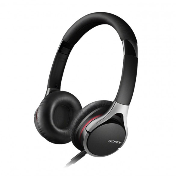 Sony MDR-10RC Hörlurar med mikrofon på örat, kabelansluten - Svart
