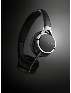 Sony MDR-10RC Hörlurar med mikrofon på örat, kabelansluten - Svart