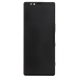 LCD-skärm + pekdon + främre skal Sony Xperia 1 - Svart (Service Pack)