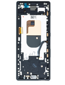 LCD-skärm + pekdon + främre skal Sony Xperia 1 - Svart (Service Pack)
