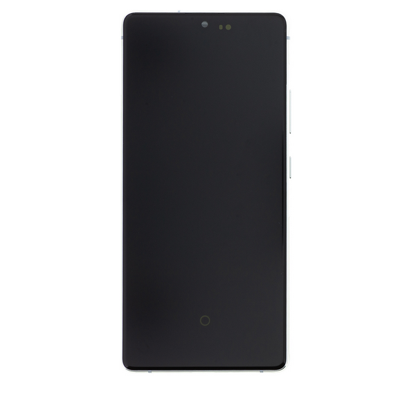 LCD-display + Touch Unit Samsung Galaxy S10 Lite - Prism vit (Service Pack)
