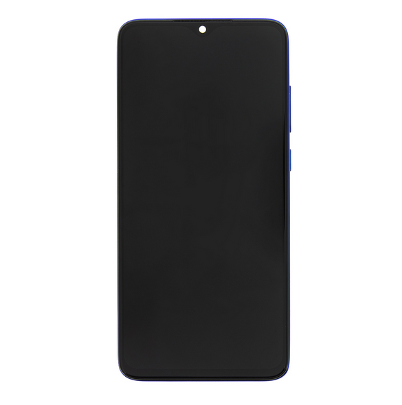 LCD-skärm + beröringsenhet + framsida för Xiaomi Redmi Note 8 Pro - Blå (Servicepack)