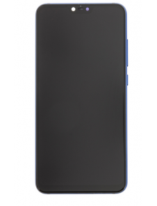 LCD-skärm + beröringsenhet + framsida för Xiaomi Mi8 Lite - Blå (servicepack)