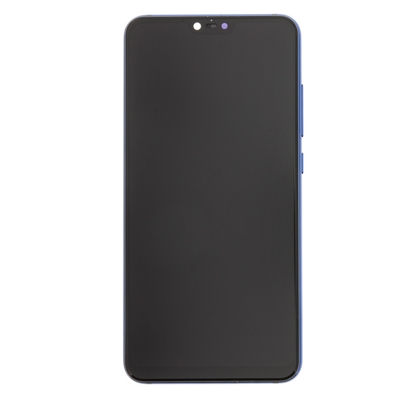 LCD-skärm + beröringsenhet + framsida för Xiaomi Mi8 Lite - Blå (servicepack)