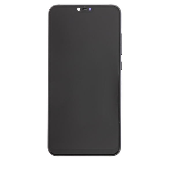 LCD-display + Touch Unit + Framsida för Xiaomi Mi8 Lite - Svart (Service Pack)