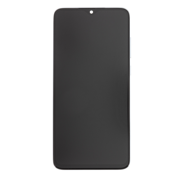 LCD-skärm + beröringsenhet + framsida för Xiaomi Redmi Note 8 Pro - Vit (Service Pack)